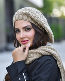 ست کلاه و شال آرکان 🌈با رنگ بندی و کیفیت عالی ✅ الیش1231