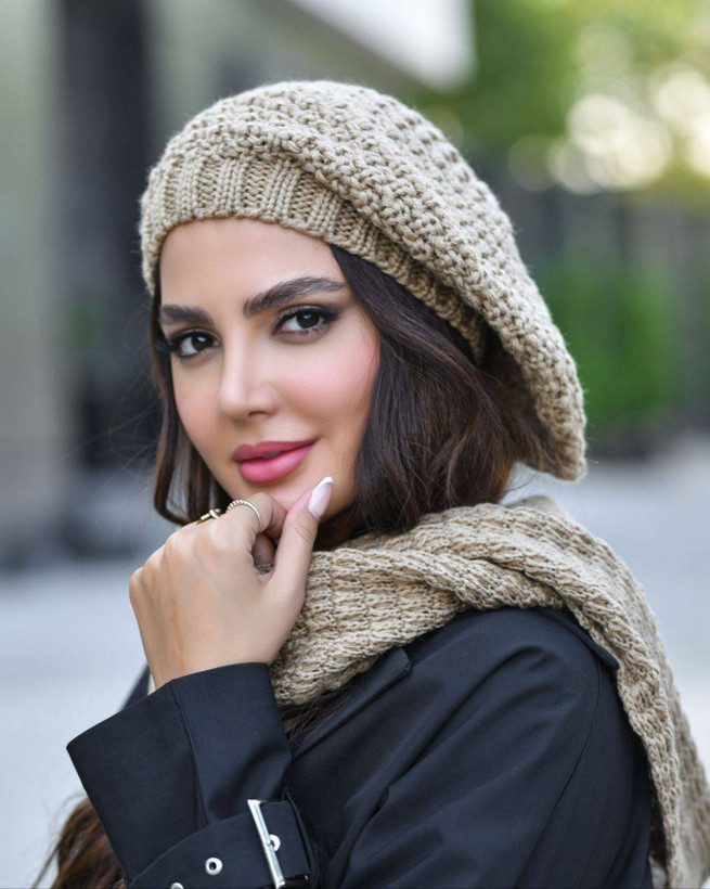 ست کلاه و شال آرکان 🌈با رنگ بندی و کیفیت عالی ✅ الیش1231