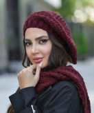 ست کلاه و شال آرکان 🌈با رنگ بندی و کیفیت عالی ✅ الیش1231