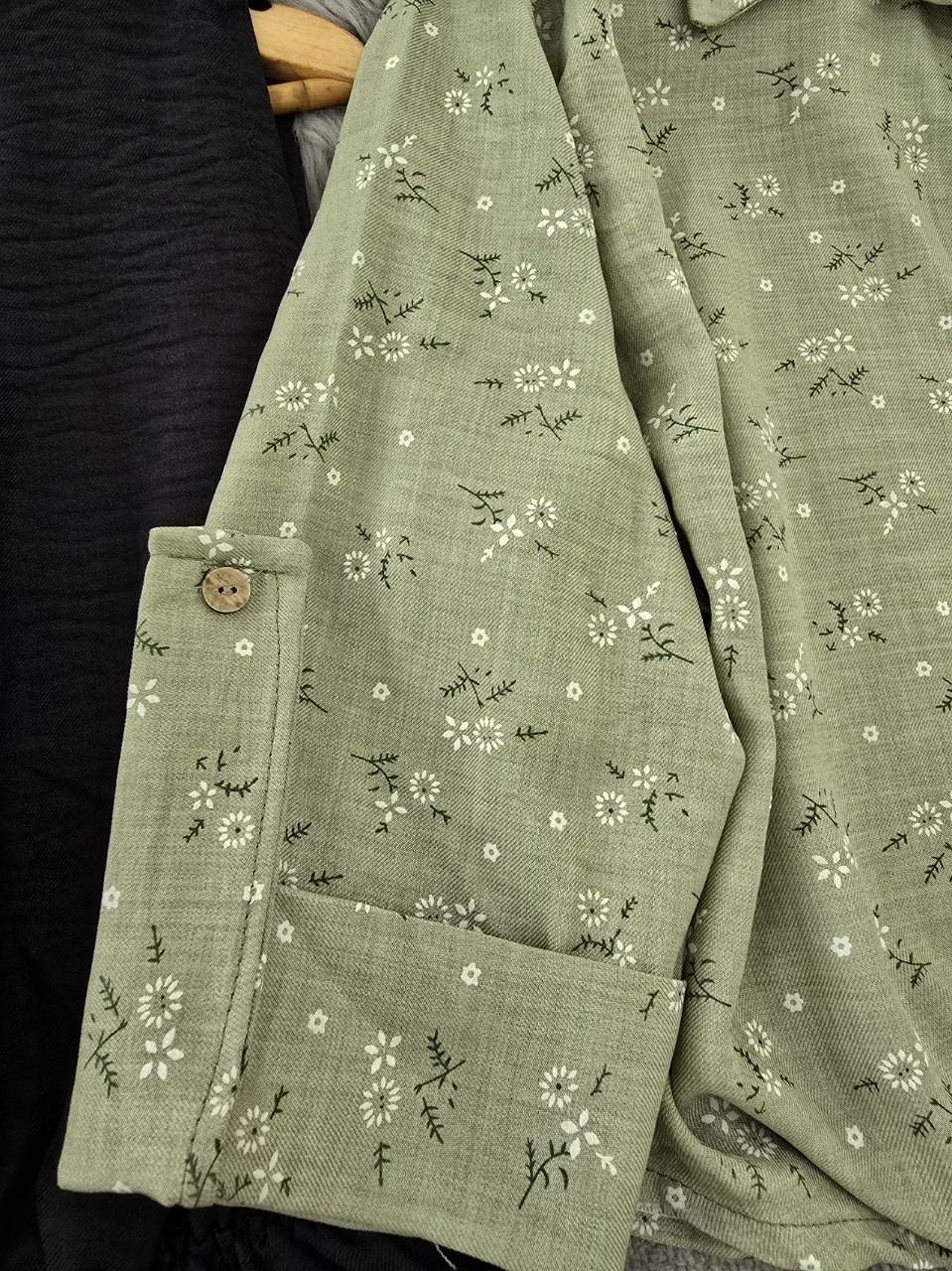 شومیز گره ای و سارافون نازنین 🌿 با کیفیت عالی ✅ والی21285