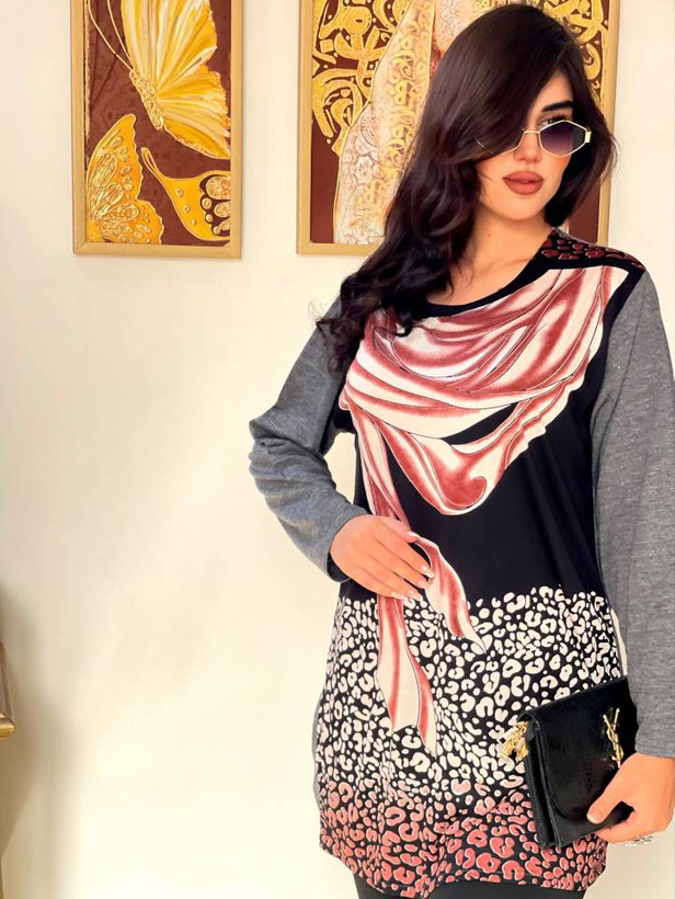 تونیک قواره دار ساحل😍♥کد 13300 باران