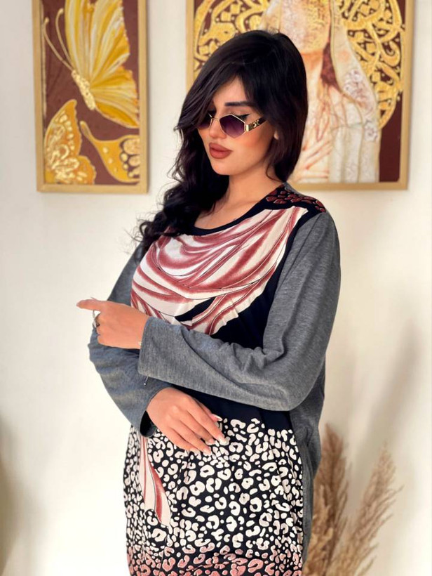 تونیک قواره دار ساحل😍♥کد 13300 باران