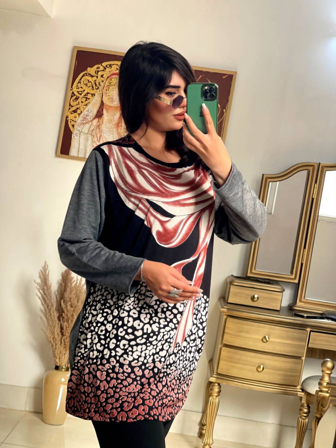 تونیک قواره دار ساحل😍♥کد 13300 باران