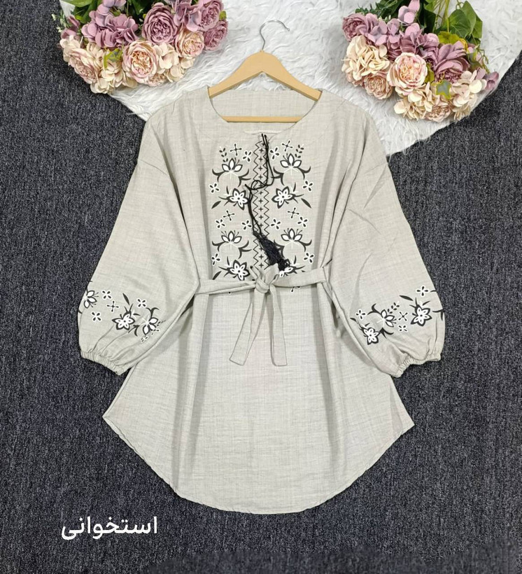 شومیز طرح دار شهره با جنس عالی😍♥👌🏻کد 18309 باران