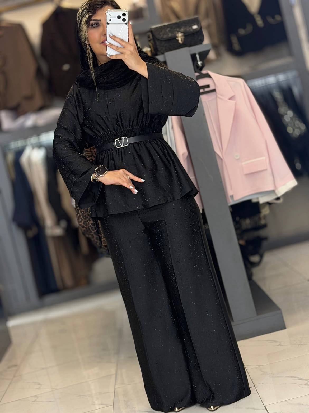 ست شومیز شلوار عروسکی مجلسی🥰👌🏻✨کد 471 حدیث