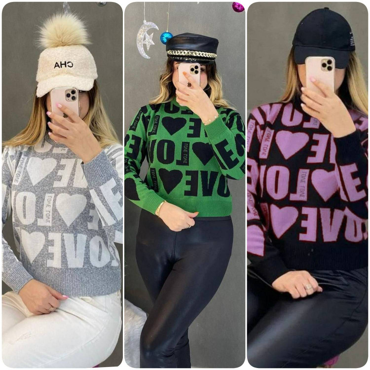 بلوز بافت قلبی 💕 با رنگ بندی و کیفیت عالی ✅ الیش5139