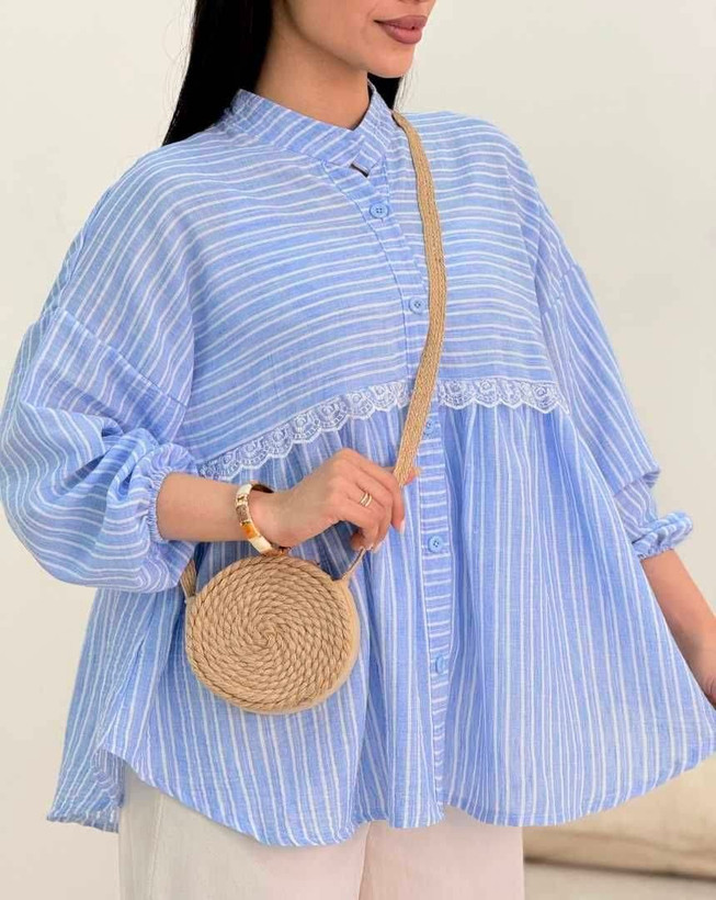 شومیز آزاده نخی تایوانی با کیفیت 🍒🌈🛍۱۳۶۹۸ نفیس