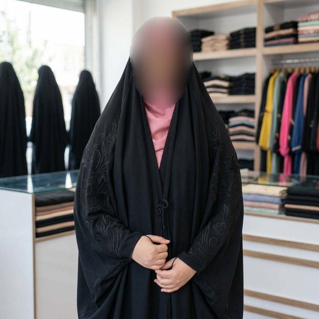 چادر جده گلدوزی پروانه 🦋🎀کد 20996 ماه