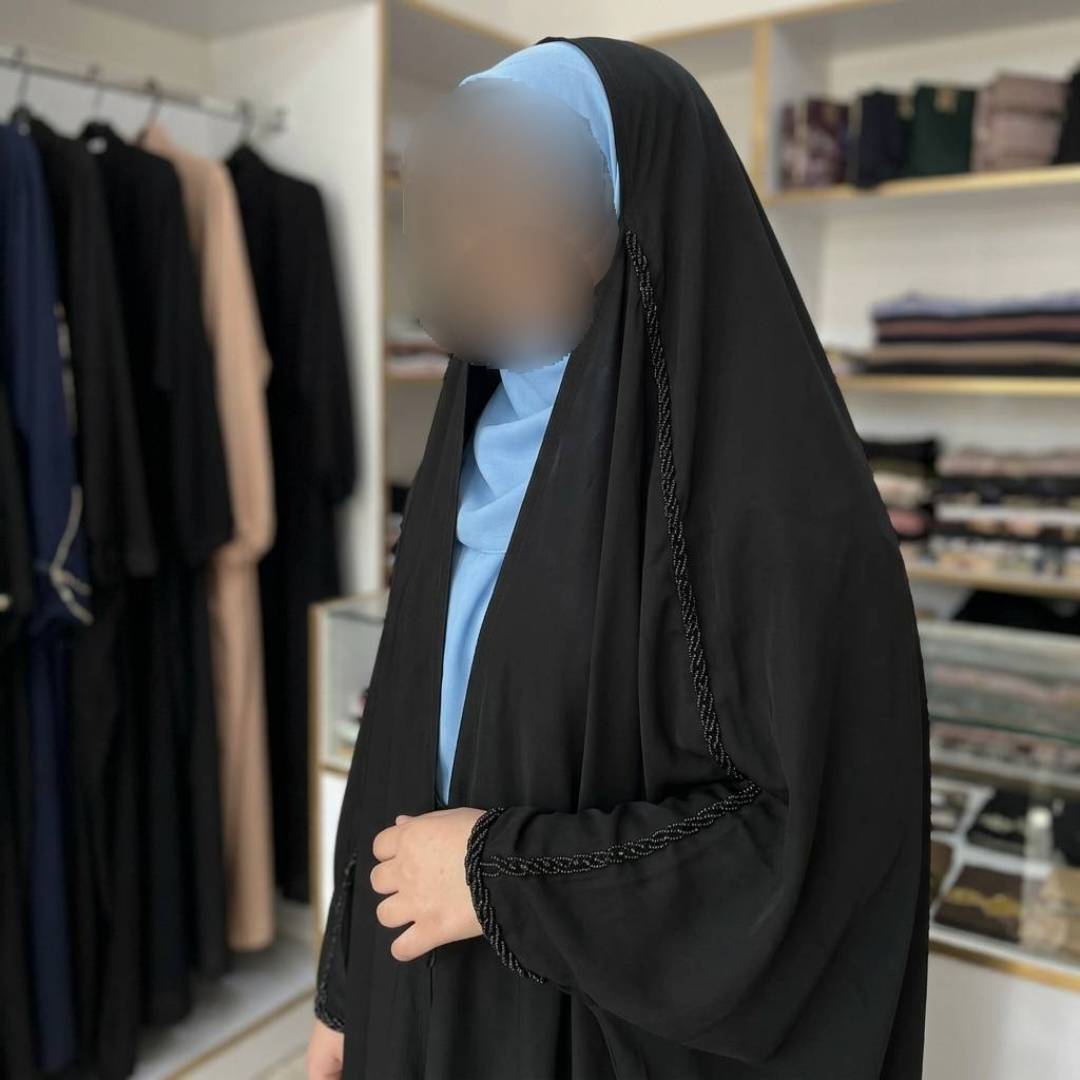چادر جده منجوق دو لاین ❤️🫀کد 20997 ماه
