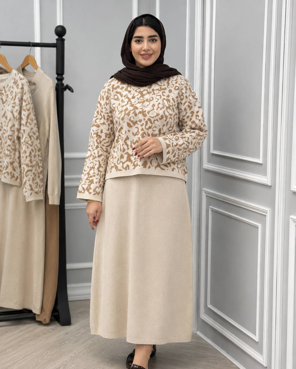 رویه و سارافون پلنگی 🎀🫀کد 289 آدراپانا