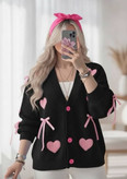 ژاکت بافت پینترستی قلبی 🎀🫀کد773 آدراپانا