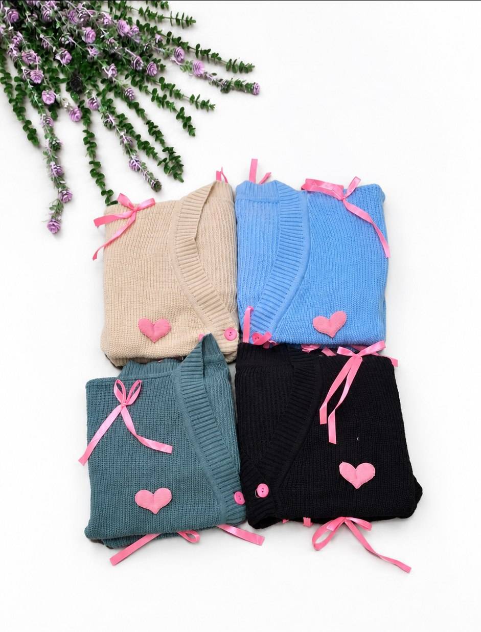 ژاکت بافت پینترستی قلبی 🎀🫀کد773 آدراپانا
