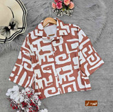 شومیز باکسی طرحدار ❤️🦋کد 18019 کلار