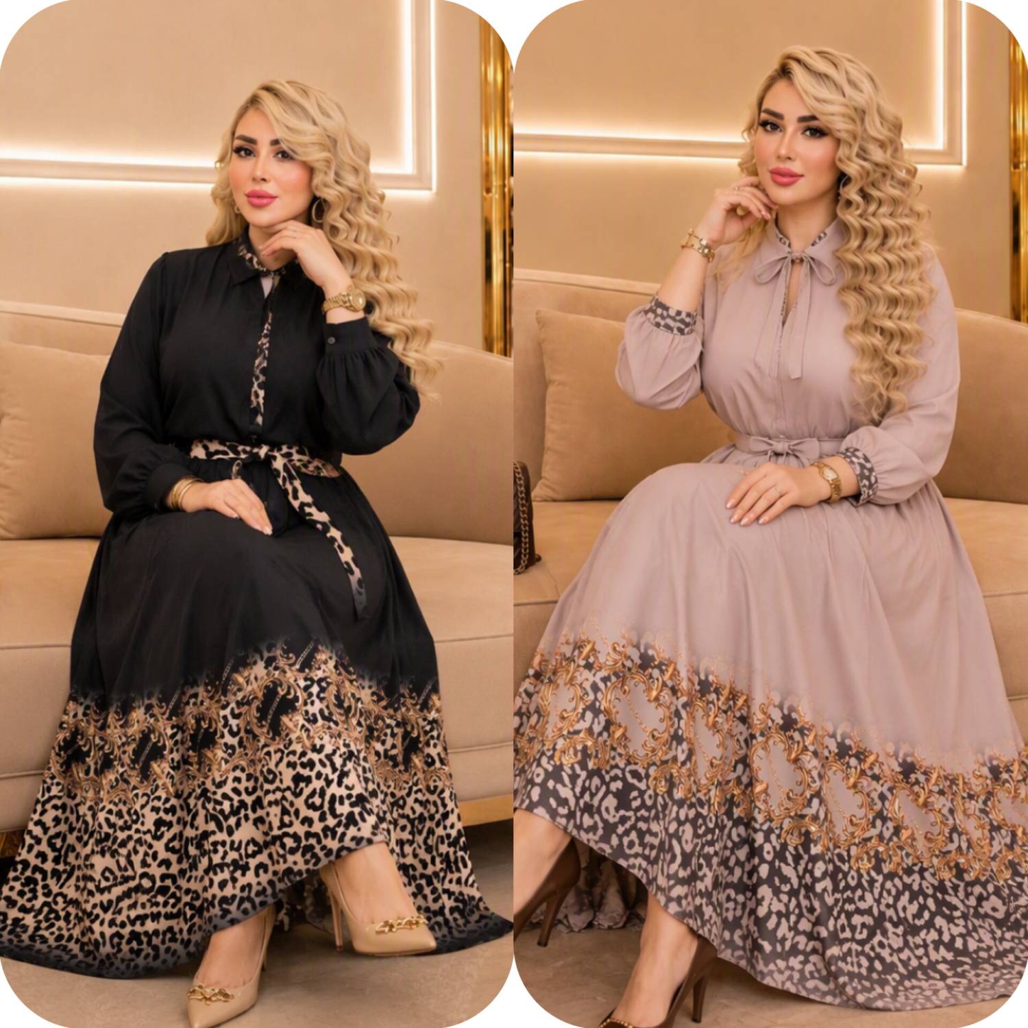 پیراهن بوگاتی پلنگی 🌹🫀کد 23600 کلار