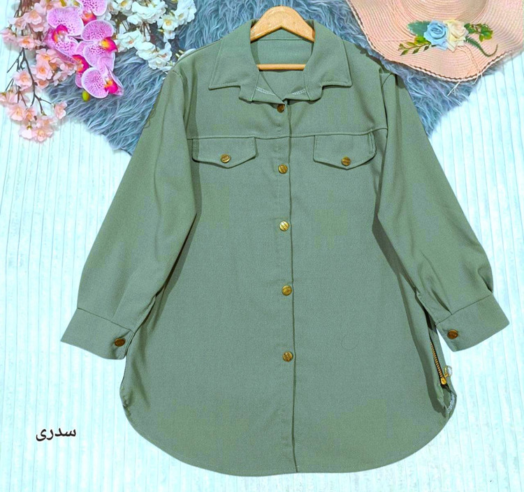 شومیز بغل زیپ کتان🌿 با رنگبندی و کیفیت عالی ✅تارا76087