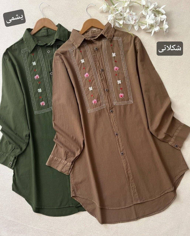 مانتو الیاف دادلی 🌿 با رنگ بندی و کیفیت عالی✅ شایسته19573