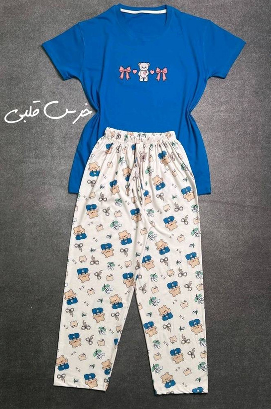 ست تیشرت شلوار عروسکی کیوت در رنگبندی 🥰🥰کد ۲۱۴۱۹ دلتا