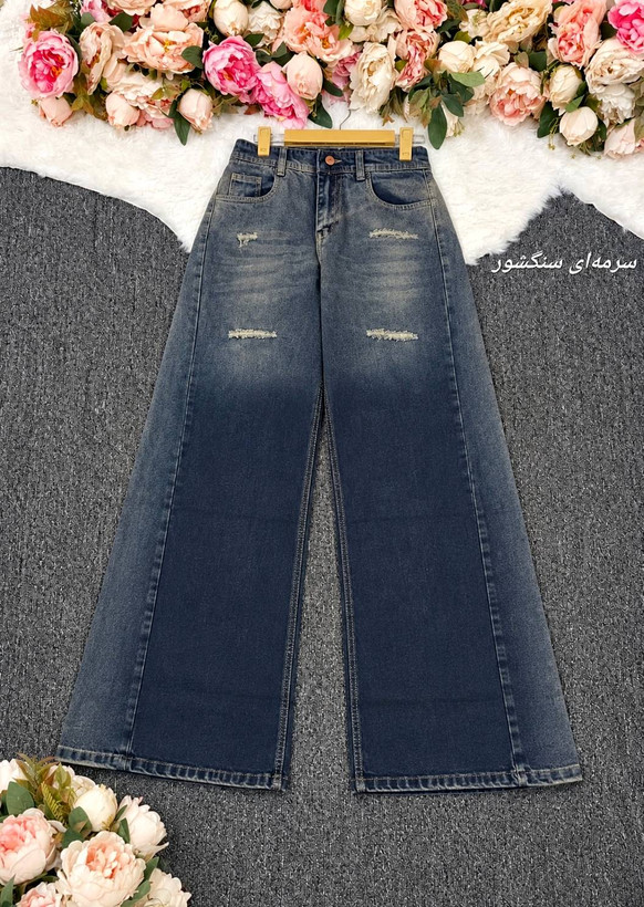 شلوار جین زنانه شافل جین اصلی درجه یک در رنگبندی 😍 😍 کد ۲۳۷۴۴ مدلند