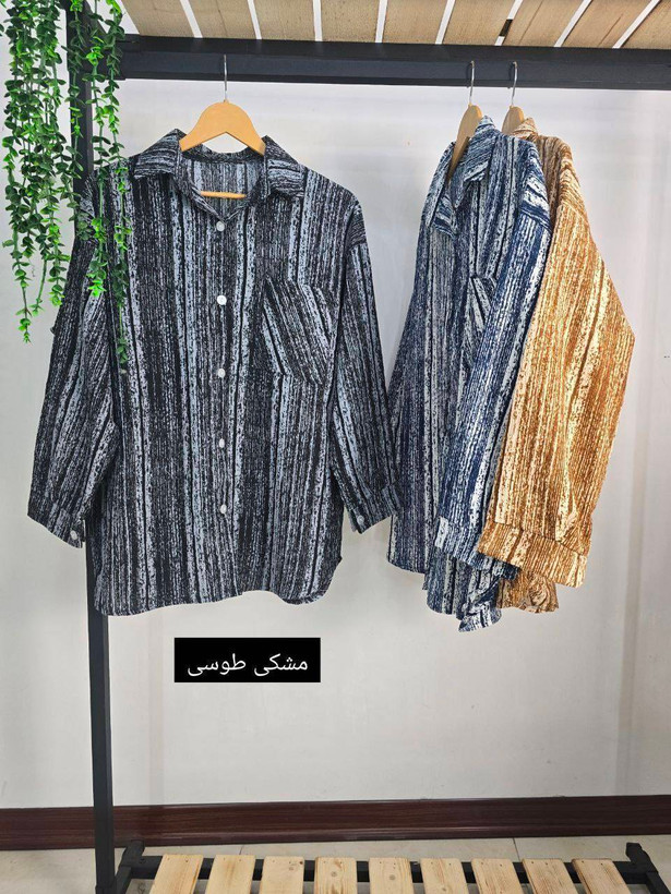 شومیز کریشه لاینی تکرنگ 🎀🎀کد۲۲۷۱۸ ستشو