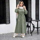مانتو گلدوزی نهال 🌿 با رنگ بندی و کیفیت عالی ✅والی4654