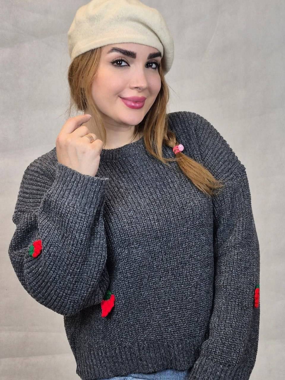کراپ توت فرنگی زیبا و شیک 🎀❤️کد 23814 ماه