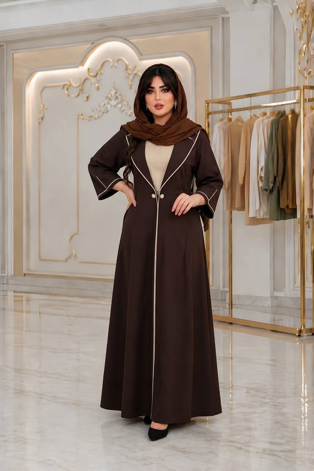 مانتو بلند حسنا قزن دار😎👌🏻کد 23785 ناز