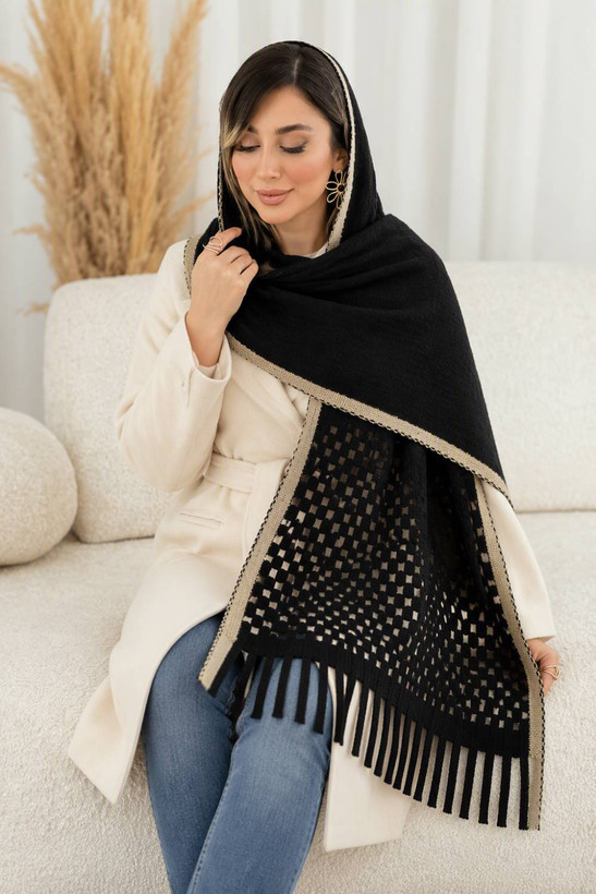شال بافت حوریا تکرنگ 🥰🥰 کد ۱۱۶۵ ستشو