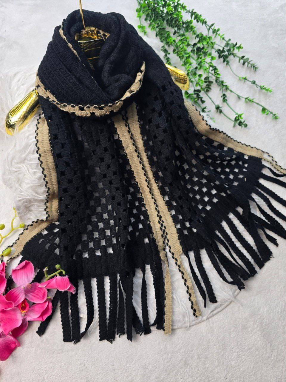 شال بافت حوریا تکرنگ 🥰🥰 کد ۱۱۶۵ ستشو