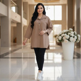 مانتو باکسی ستایش با تنخور شیک🥰💕🌸کد 15423 آرات