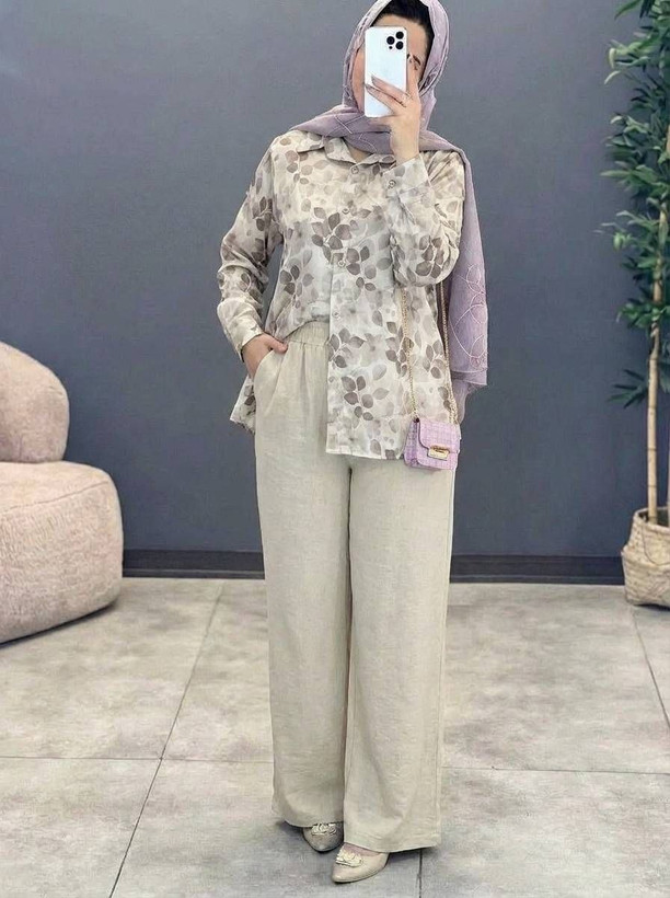 ست مانتو و شلوار ونوس🌿 با کیفیت عالی ✅الیش10483