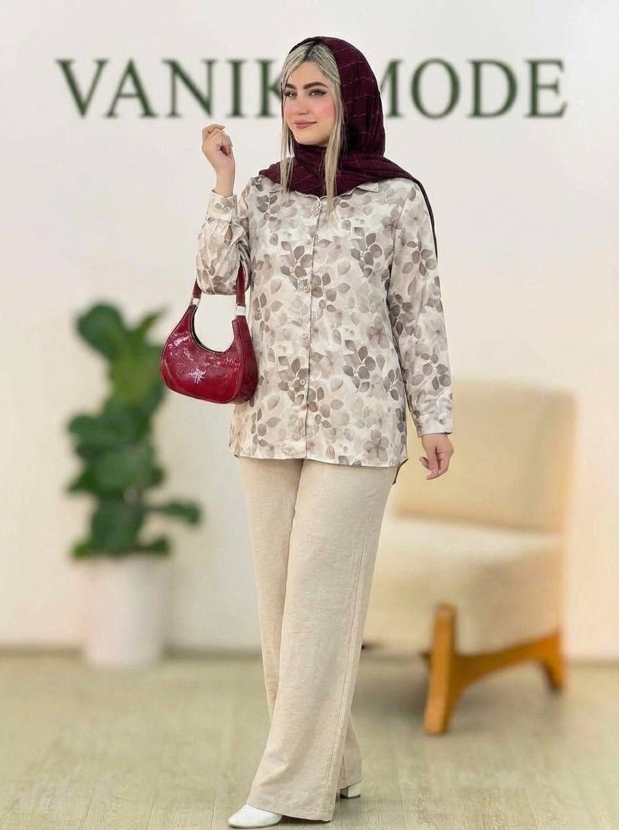 ست مانتو و شلوار ونوس🌿 با کیفیت عالی ✅الیش10483