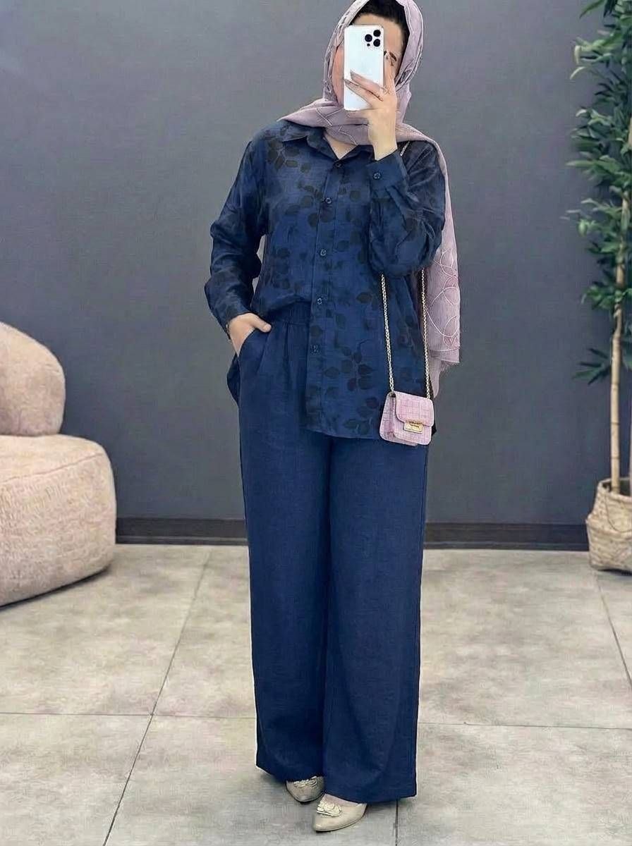 ست مانتو و شلوار ونوس🌿 با کیفیت عالی ✅الیش10483