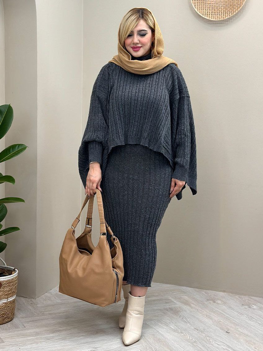 ست سارافون و شنل نویان 🌿 با کیفیت عالی ✅ الیش3662