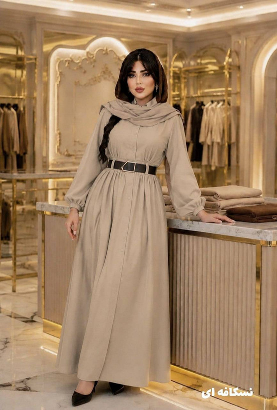 مانتو بلند کمربندار شکیلا😎👌🏻کد 22529 ناز
