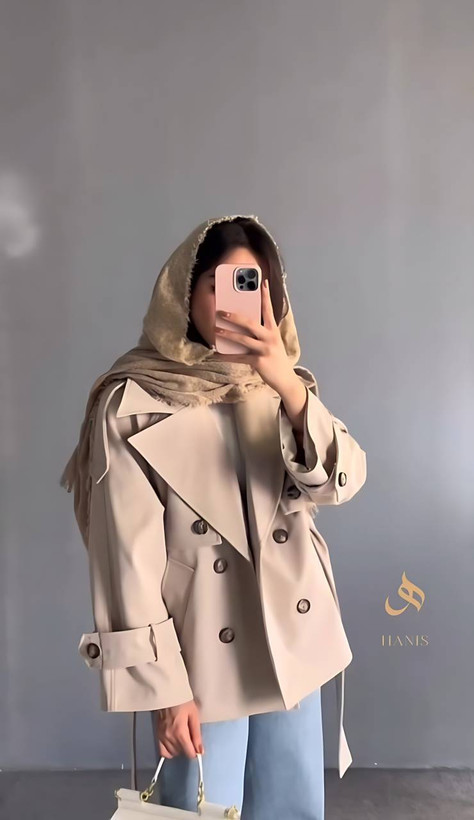 مانتو بارونی آستر دار هینا👌🏻♥کد 2594 طاها