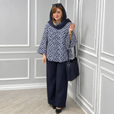 ست شومیز شلوار سرمه باکیفیت😍♥کد 21891 طاها