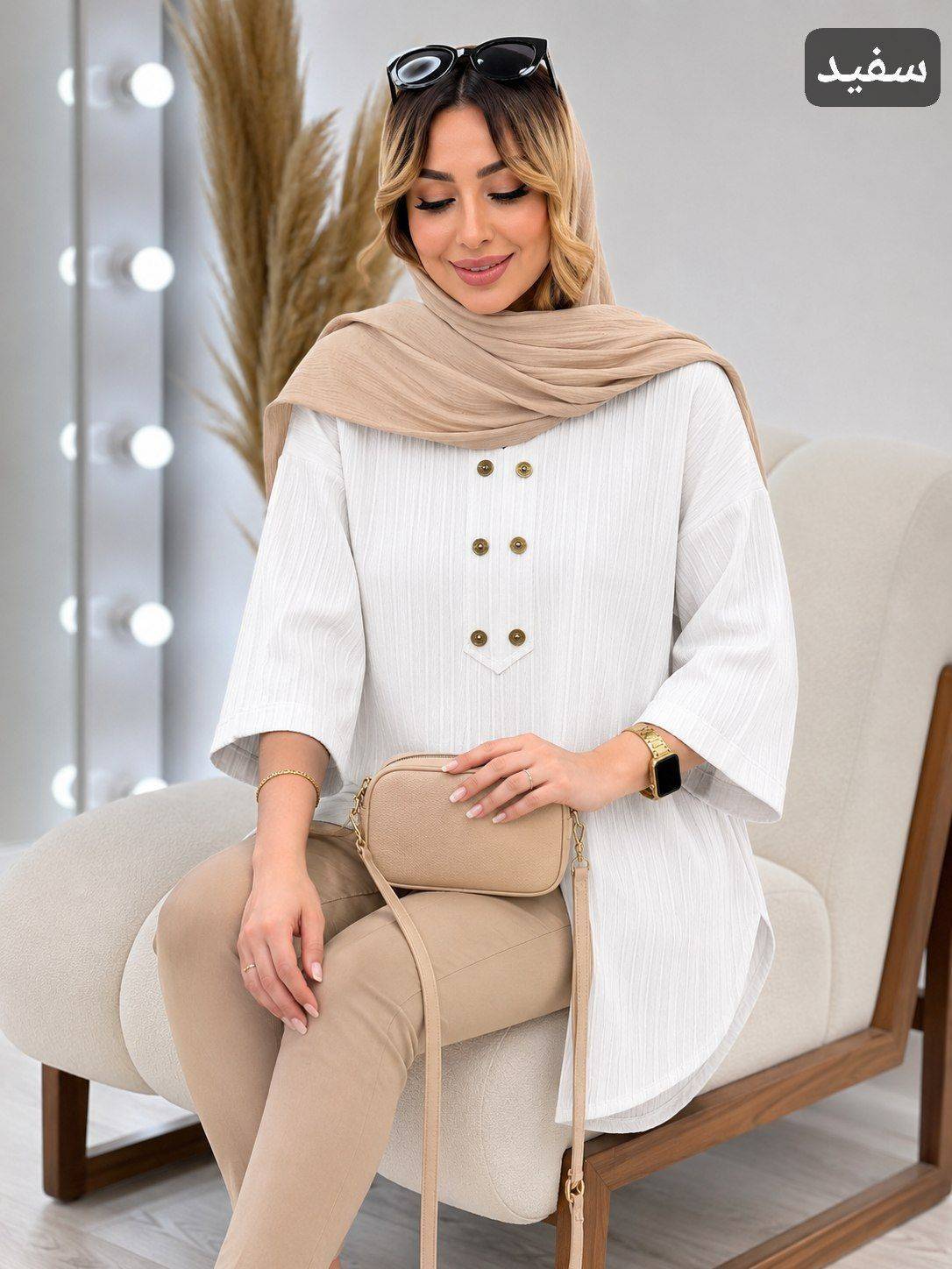 مانتو کوتاه ساریسا🌿 با رنگ بندی و کیفیت عالی✅ شایسته15544