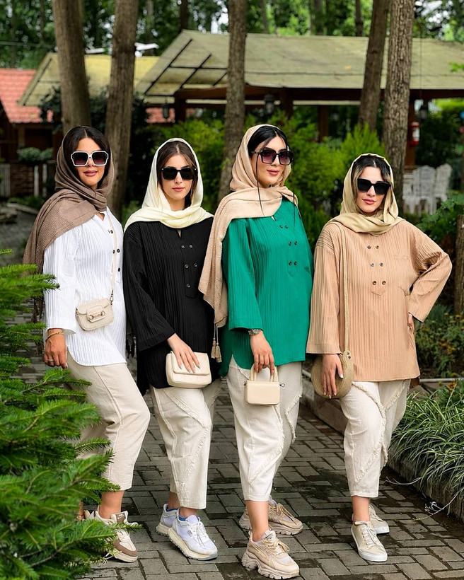 مانتو کوتاه ساریسا🌿 با رنگ بندی و کیفیت عالی✅ شایسته15544