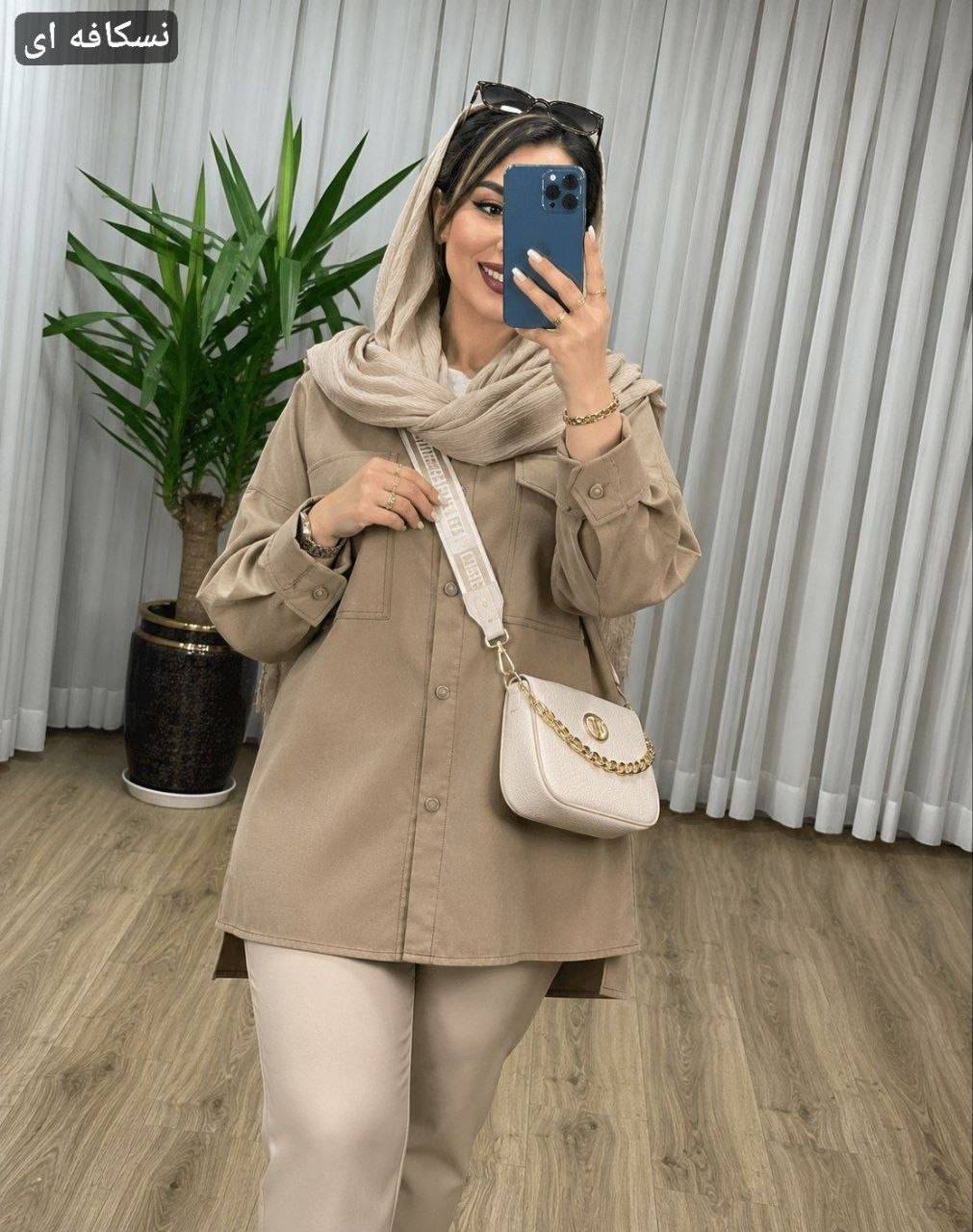 مانتو کوتاه روبی 🌿 با رنگ بندی و کیفیت عالی ✅شایسته21083