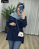 مانتو کوتاه روبی 🌿 با رنگ بندی و کیفیت عالی ✅شایسته21083