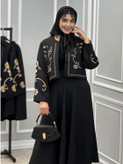 کت دامن گلدوزی کرپ مازراتی اعلا تکرنگ 🥰🥰کد۱۳۶۵۷ راشین