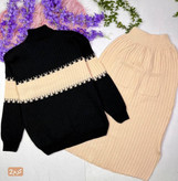 بلوز دامن نگین زیبا و شیک 💕🎀کد 5367 ماه