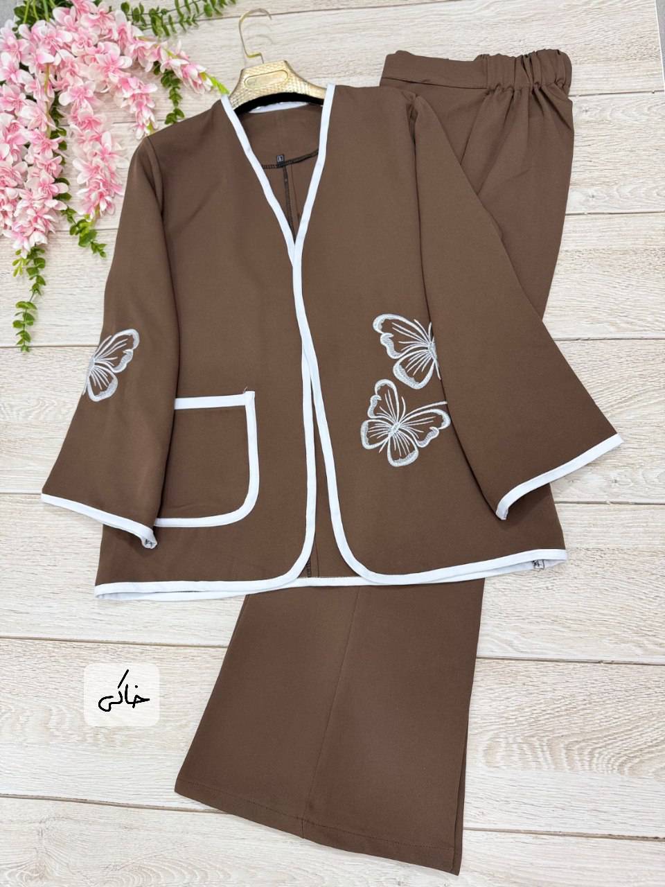 مانتو شلوار ستاره جنس مازراتی🥰✅کد 12952 طاها