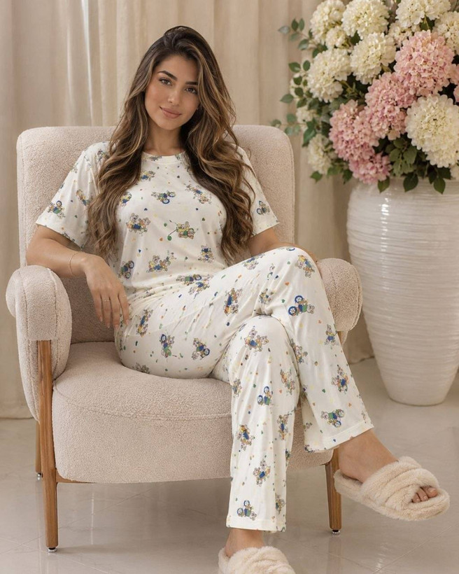 ست تیشرت شلوار گیاهی💚🌱کد 22568 آرات