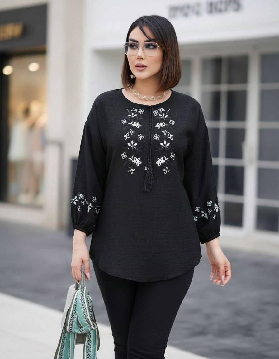 شومیز شهره با جنس عالی😍♥👌🏻کد 18309 باران