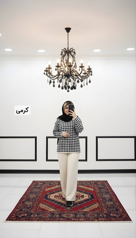 ست پیراهن و شلوار بافت نینا🤍✨کد 4380 طاها