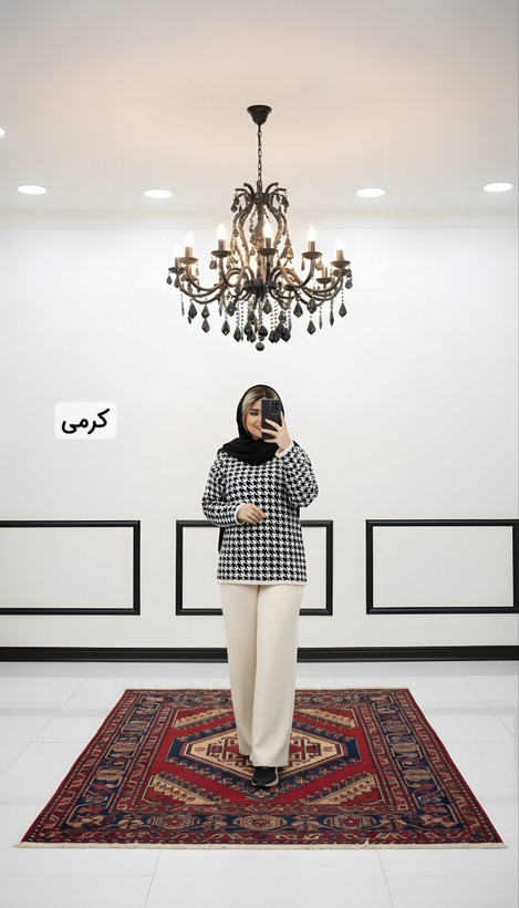 ست پیراهن و شلوار بافت نینا🤍✨کد 4380 طاها