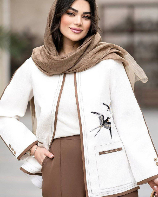 کت و شلوار پرستو در رنگ بندی زیبا ❤️💕کد 435 آدراپانا