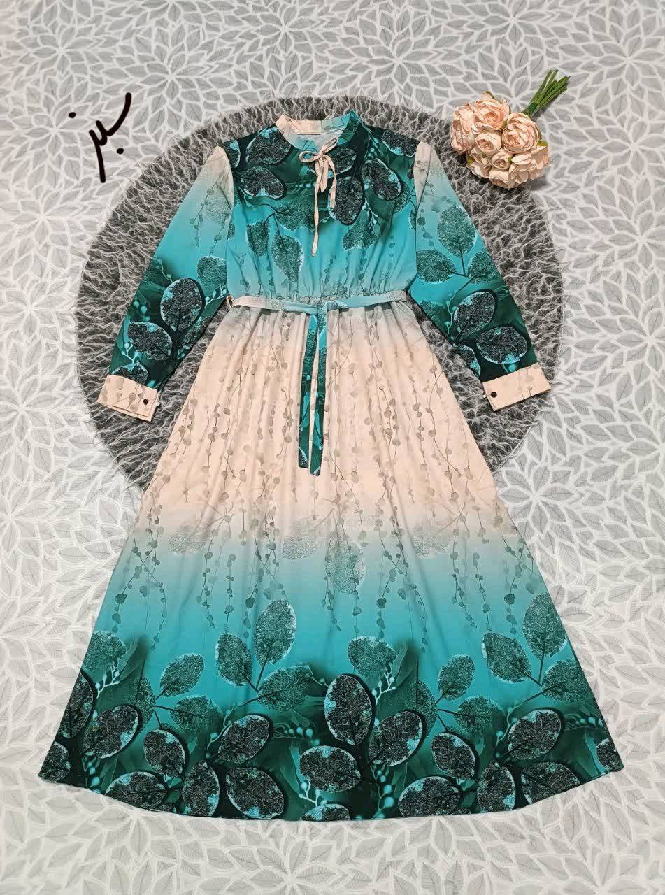 پیراهن روزمره برگ سوپر سافت با لطافت بالا در رنگبندی 🎀 🎀 کد ۲۴۰۴۵ دلتا