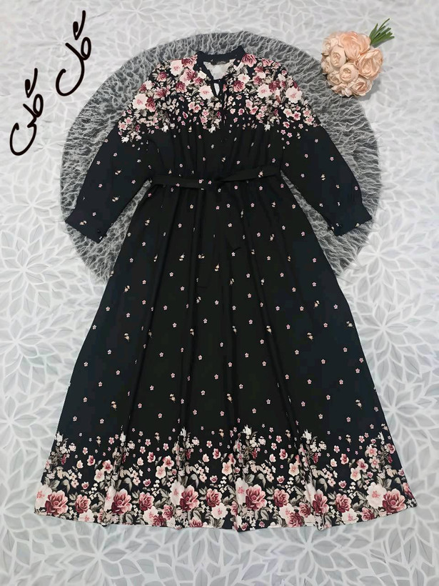 پیراهن روزمره گلشن سوپر سافت با لطافت بالا در دورنگ 🎀🎀کد۱۸۳۰۴ دلتا